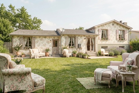 Back of house — French Country