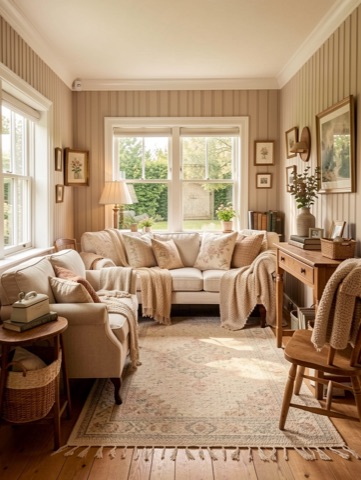 Backyard (side lawn) — Cozy Cottage