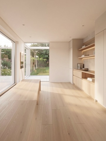 Backyard (side lawn) — Warm Minimalist