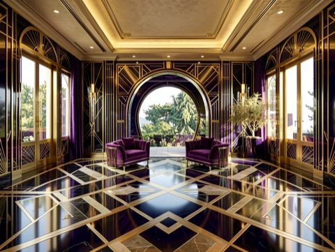Backyard (wide) — Art Deco