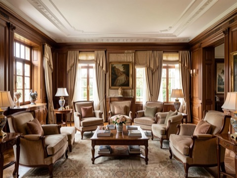 Backyard (wide) — Traditional Elegant