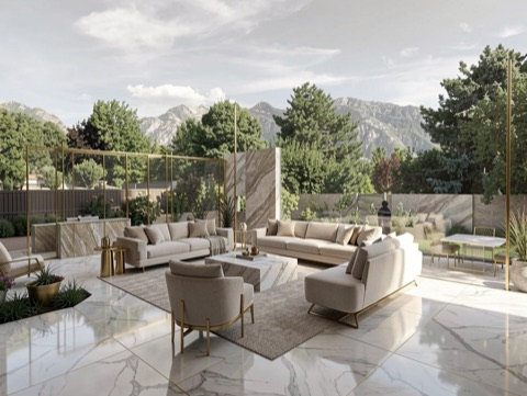 Backyard (mountains) — Contemporary Luxe