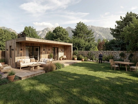 Backyard (mountains) — Rustic Modern