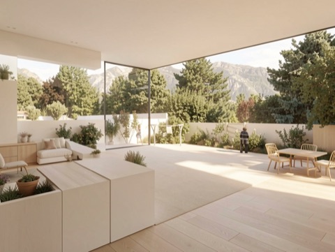Backyard (mountains) — Warm Minimalist