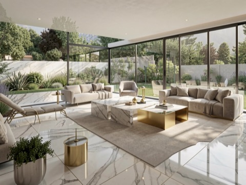 Backyard patio — Contemporary Luxe