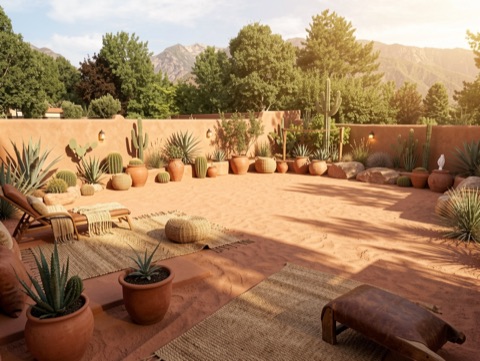 Backyard patio — Desert Southwest
