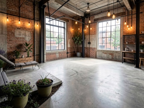 Backyard patio — Industrial