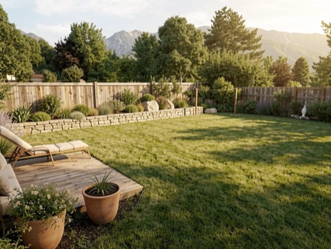 Backyard patio — Rustic Modern