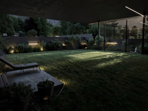 Backyard patio — Sleek Dark Modern