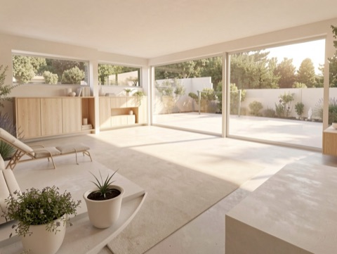 Backyard patio — Warm Minimalist