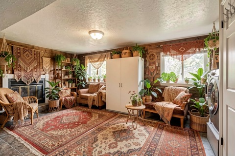 Basement family room — Bohemian