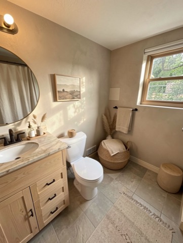 Bathroom (basement) — Japandi