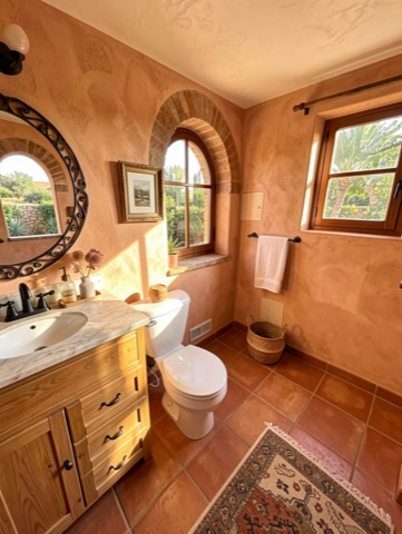 Bathroom (basement) — Mediterranean