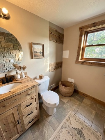 Bathroom (basement) — Rustic Modern