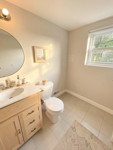 Bathroom (basement) — Warm Minimalist