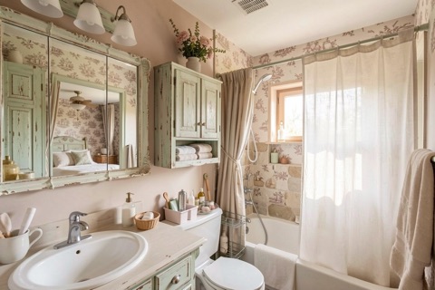 Main bathroom — French Country