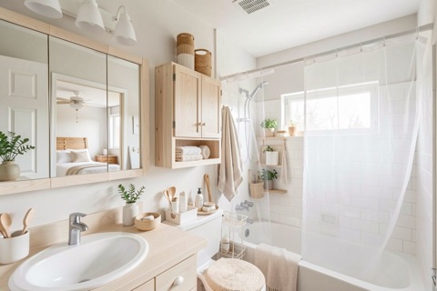 Main bathroom — Scandinavian