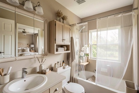 Main bathroom — Transitional