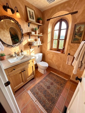 Bathroom (shelves) — Mediterranean
