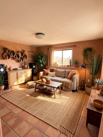 Family room (staged) — Desert Southwest
