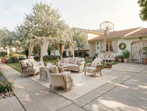 Front (daytime) — French Country