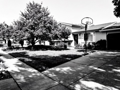 Front (daytime) — High-Contrast Monochrome