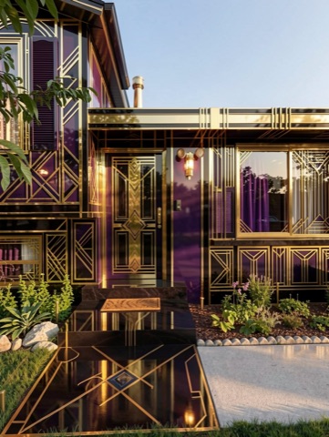 Front entry — Art Deco