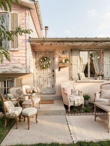 Front entry — French Country