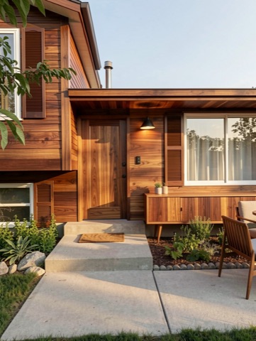 Front entry — Mid-Century Modern