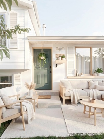 Front entry — Scandinavian