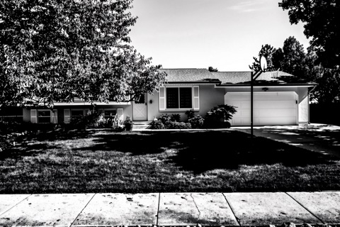 Front exterior — High-Contrast Monochrome