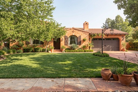 Front exterior — Mediterranean