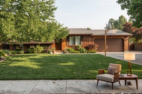 Front exterior — Mid-Century Modern