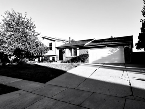 Front (street view) — High-Contrast Monochrome