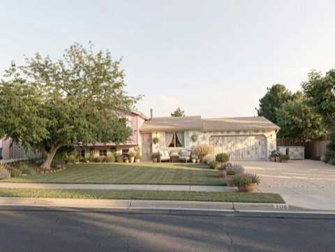 Front / street view — French Country