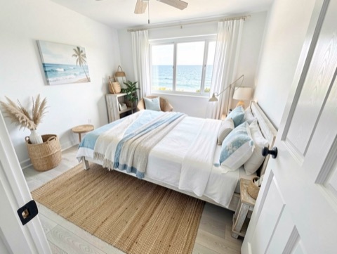 Green bedroom (view) — Coastal