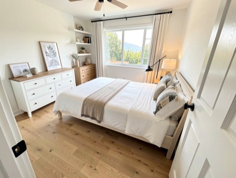 Green bedroom (view) — Modern Farmhouse