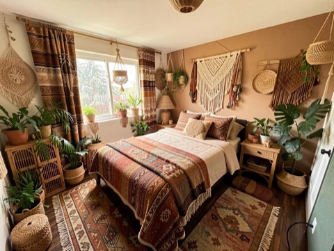 Green bedroom — Bohemian