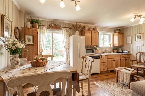Kitchen & dining — Cozy Cottage