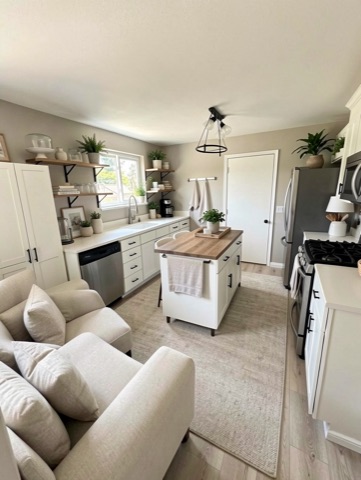 Kitchen (staged) — Transitional