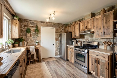 Kitchen — Rustic Modern