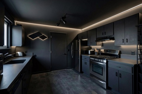 Kitchen — Sleek Dark Modern