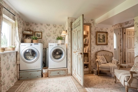 Laundry room — French Country