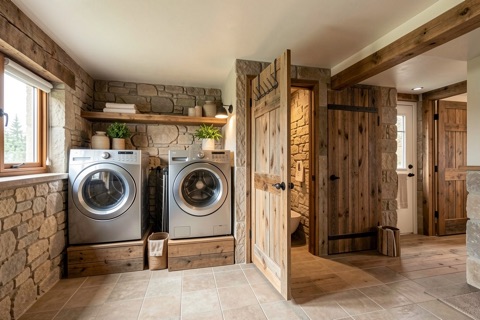 Laundry room — Rustic Modern