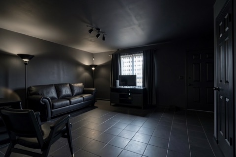 Living room — Sleek Dark Modern
