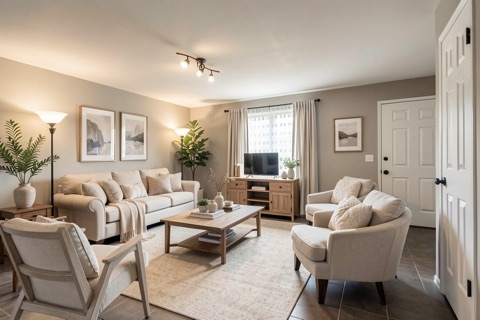 Living room — Transitional