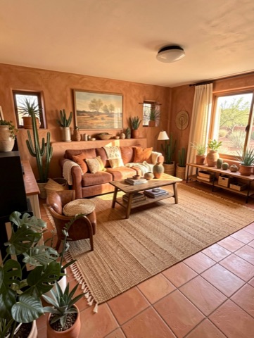 Living room (staged) — Desert Southwest