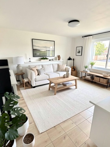 Living room (staged) — Modern Farmhouse