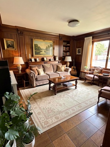 Living room (staged) — Traditional Elegant