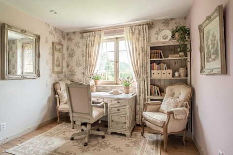 Office / bedroom — French Country